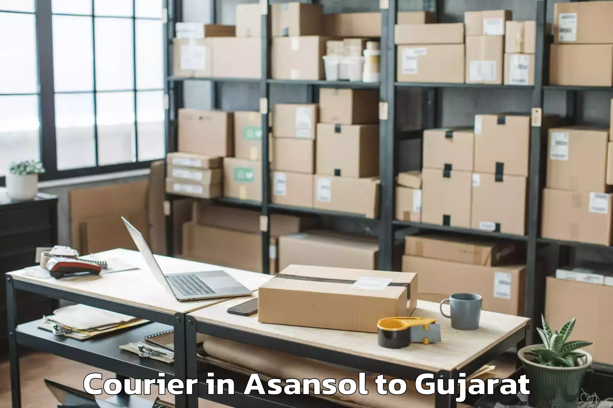 Professional Asansol to Dhandhuka Courier